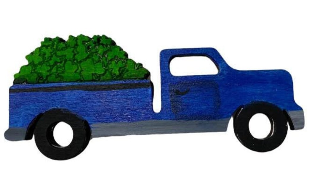 Personalized Hand Painted Shamrock Truck Ornament Etsy