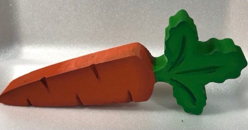 Hand painted Carrot Shelf Sitter image 1