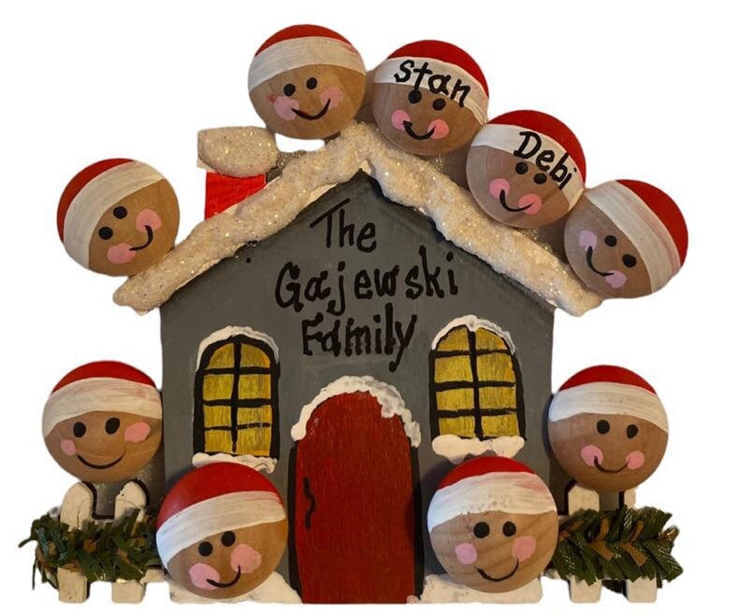 Personalized Family House Ornament - Etsy