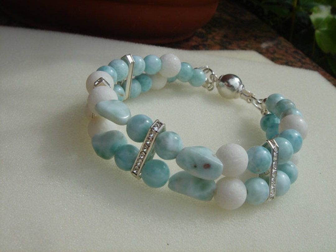 ブレスレット シルバー ラリマー LU-0392 - Etsy 日本