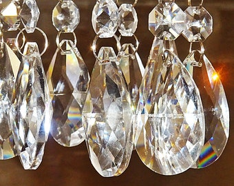 Crystal Chandelier Parts & Prisms | Antique Lamp Supply Crystal Chandelier Parts & Prisms | Antique Lamp Supply