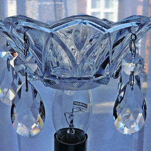 Bobeche Drip Tray Bowl Solid Glass Antique Specification Hooks to Hang Cut Glass Chandelier Crystals Lamp Light Part Crafts Sun Catcher