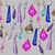 25 Chandelier Teal Blue Turquoise Light Parts Crystals Glass