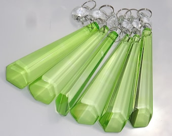 Vintage Clear Crystal Chandelier Parts Bobeches Prisms 14 Pieces Vintage Clear Crystal Chandelier Parts Bobeches Prisms 14 Pieces