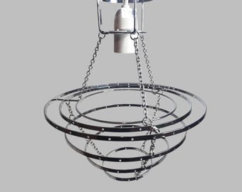 Tiered Classic Chandelier Lampshade Frame For Making Unique Hanging Light Easy Fit Shade Pendant Lamp Make Your Own Chic Ceiling Lamp Upycle