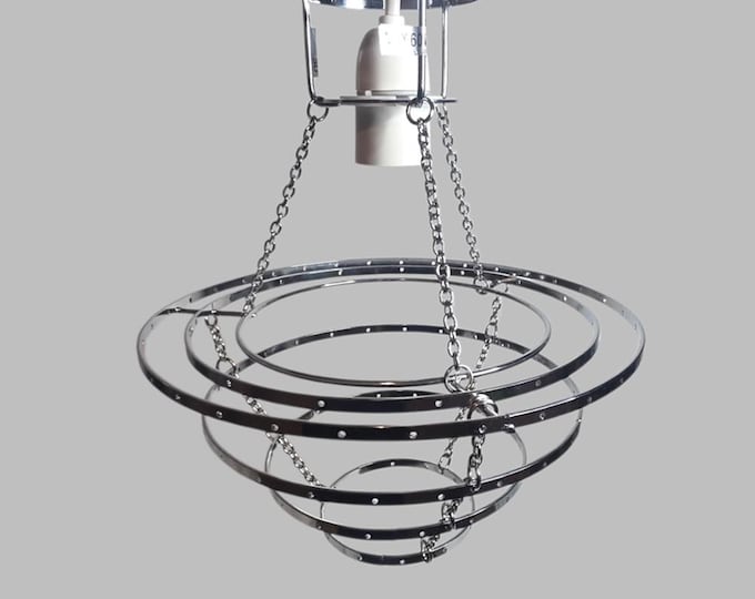 Tiered Classic Chandelier Lampshade Frame For Making Unique Hanging Light Easy Fit Shade Pendant Lamp Make Your Own Chic Ceiling Lamp Upycle
