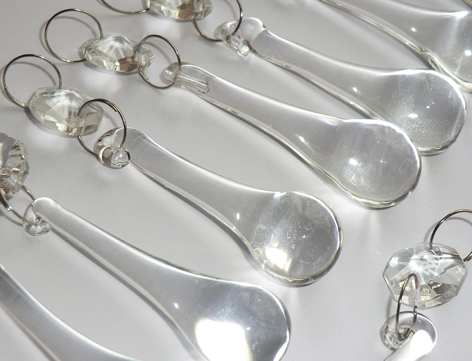2 or 3 Chandelier Drops Glass Crystals Droplets Etsy UK