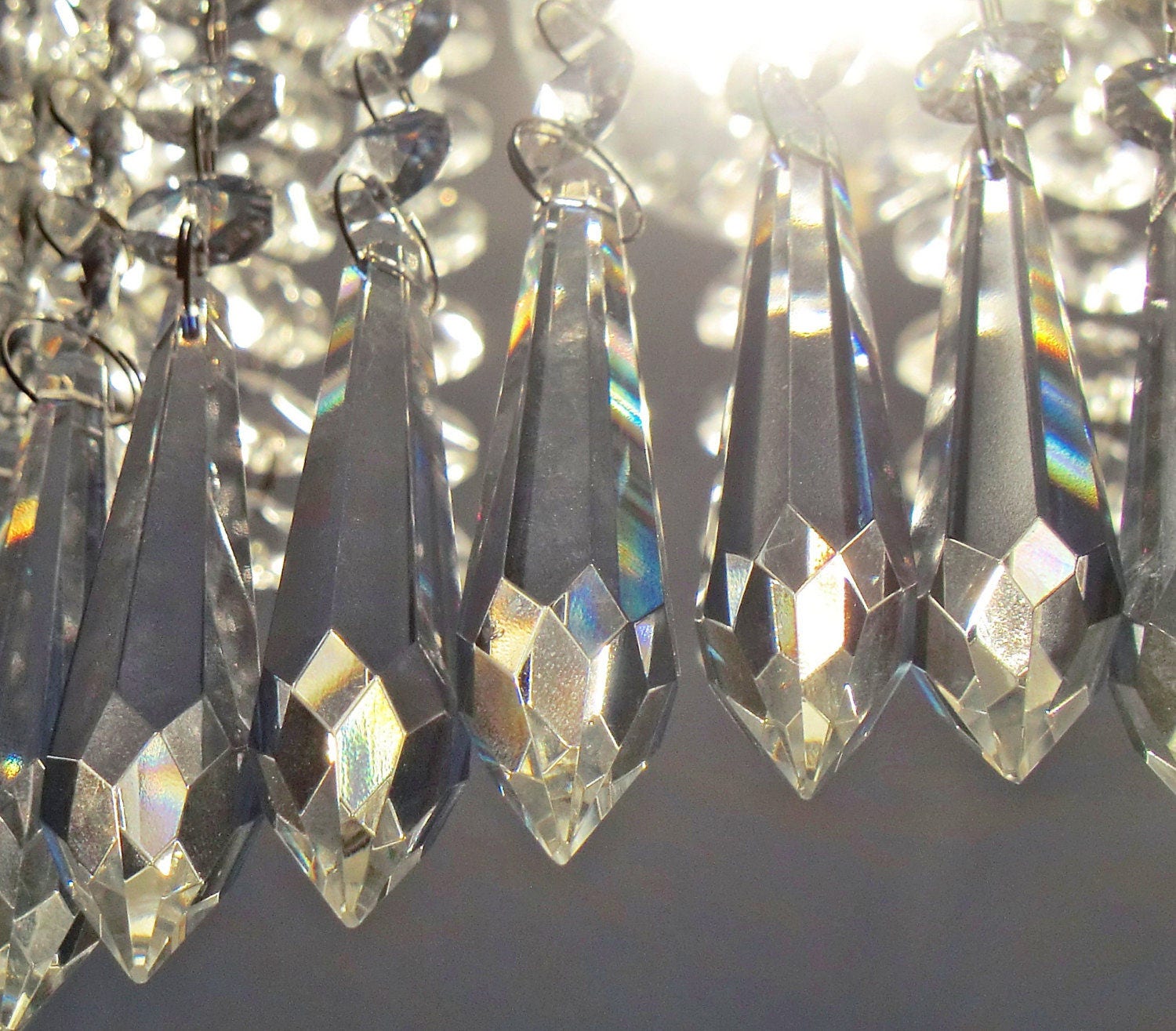 5 12 L Torpedo 93 Mm 3 6 Chandelier Drops Parts Cut Glass Icicles 5 12 L Torpedo 93 Mm 3 6 Chandelier Drops Parts Cut Glass Icicles Crystals Droplets Beads Antique Tree Decorations Light
