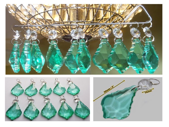 Aqua Marine Turquoise Chandelier Drops Glass Crystals Droplets Uk Aqua Marine Turquoise Chandelier Drops, Blue Turquoise Beaded Chandelier Uk