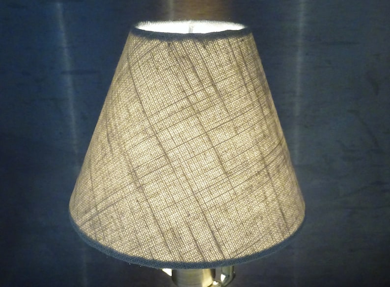 Luxe linnen 5,5 inch diameter kaars formaat lampenkap voor kroonluchter hanglamp wandlamp tafellamp clip op gloeilamp lamp pre 2000 afbeelding 6