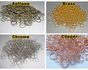 250 11mm 0.43 inch Metal Chandelier Rings Links to Make Chains of Crystals Drops Lamp Beads Prisms Garlands Chrome Brass Copper Crafts Parts