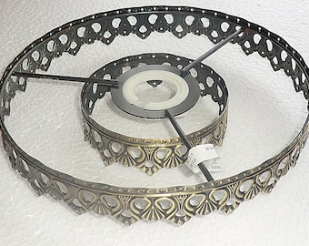 Two Tier Chandelier Lampshade Frame Skeleton For Making Unique Waterfall Light Easy Fit Shade Pendant Light Make Your Own Chic Ceiling Lamp