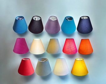 5.5 inch Diameter Candle Sized Lampshade for Chandelier Pendant Lamp Wall Light Clip on to Lightbulb Bulb Retro Stock Circa Yr 2000 As New