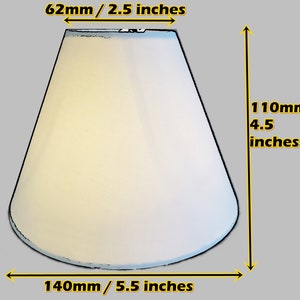 Luxe linnen 5,5 inch diameter kaars formaat lampenkap voor kroonluchter hanglamp wandlamp tafellamp clip op gloeilamp lamp pre 2000 afbeelding 2