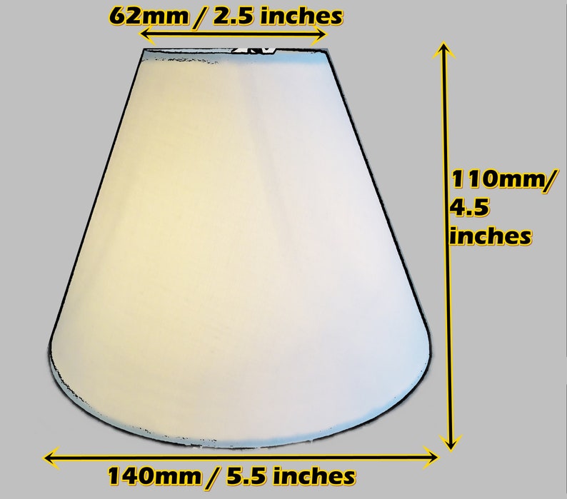 Luxe linnen 5,5 inch diameter kaars formaat lampenkap voor kroonluchter hanglamp wandlamp tafellamp clip op gloeilamp lamp pre 2000 afbeelding 2