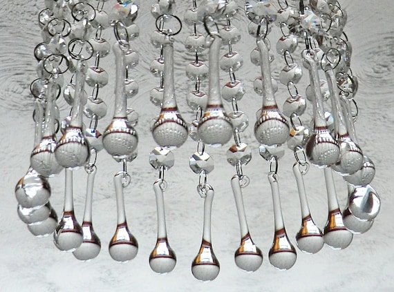 Glass chandelier hotsell beads