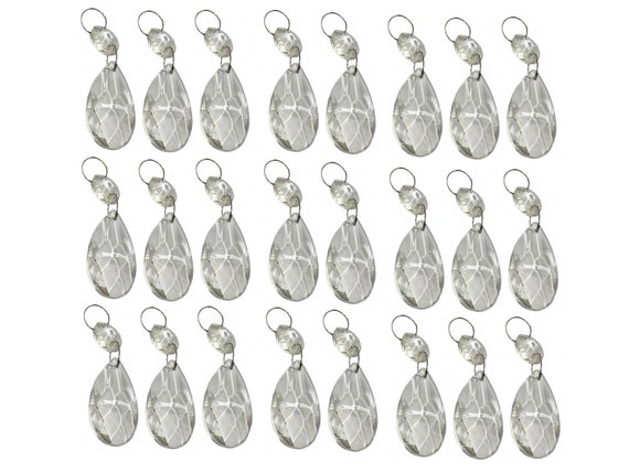 Perles De Cristal De Lustre 6 Pièces 5cm Goutte De Cristal De