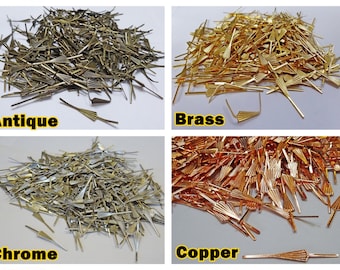 250 Arrow Clasps Art Deco Fan Metal Chandelier Light Links Make Chains Crystals Drops Lamp Parts Components Restoration Chrome Brass Copper