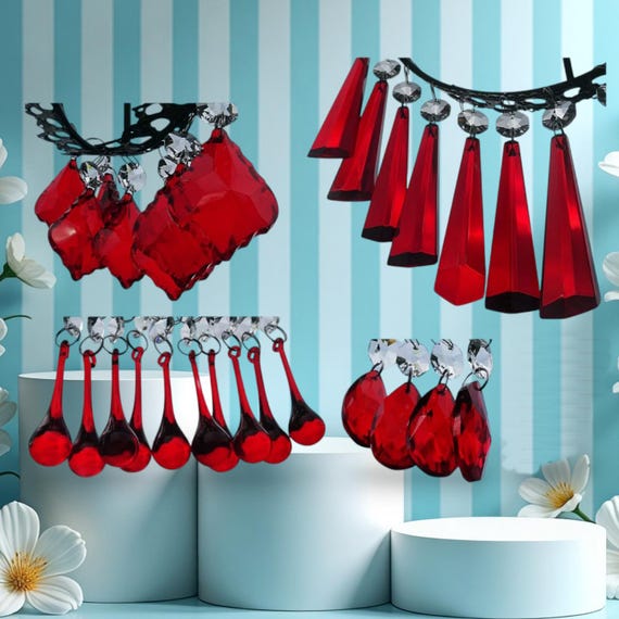 33ft Acylic Glass Cystal Galand Stands, Hanging