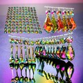 Choice of 4 Shapes Rainbow Vitrail Chandelier Glass Light Crystals Droplets Beads Christmas Tree Light Lamp Spare Iridescent Parts Prisms