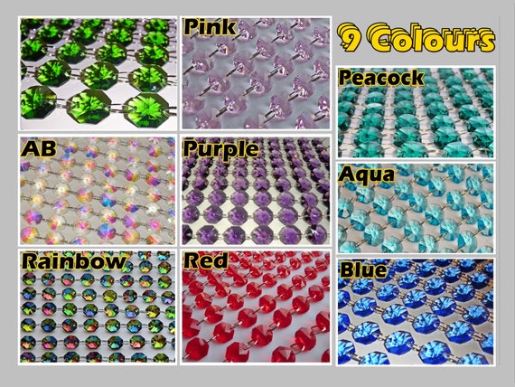 Choice of Colours Crystal Chandelier Inspired Glass Bead Choice of Colours Crystal Chandelier Inspired Glass Bead