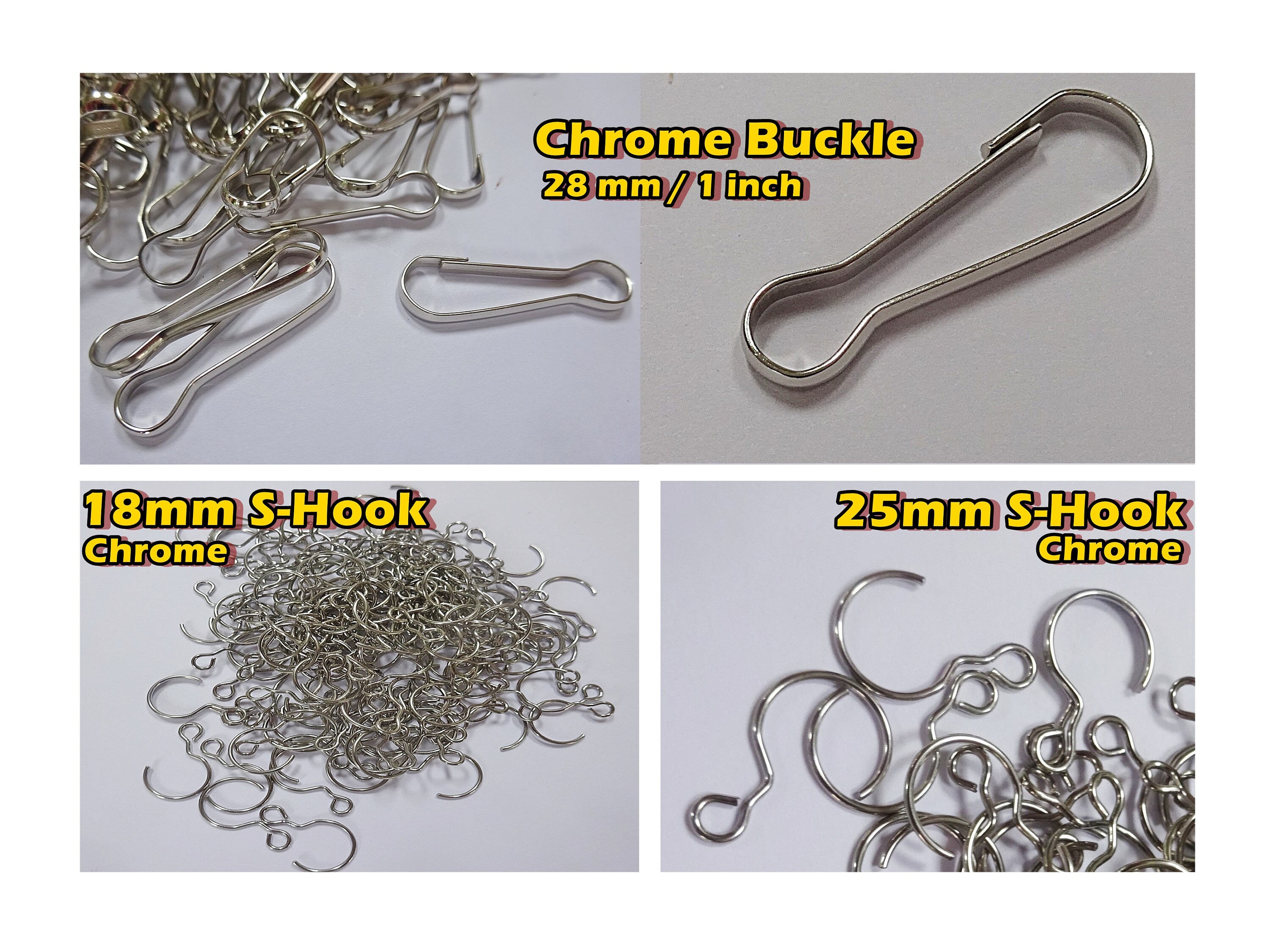 Hooks Buckles Metal Chandelier Links Hang Chains Crystals Drops Hooks Buckles Metal Chandelier Links Hang Chains Crystals Drops Beads Prisms Garlands Droplets Chrome Silver Crafts Hanging Display Parts