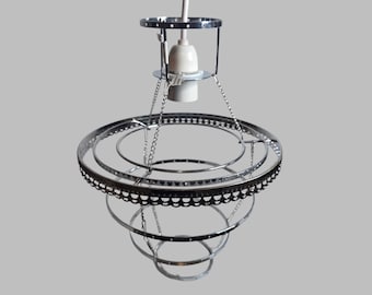 Four Tier Chandelier Lampshade Frame Skeleton For Making Unique Hanging Light Easy Fit Shade Pendant Lamp Make Your Own Chic Ceiling Lamp