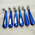 Cobalt Blue Chandelier Drops Glass Crystals Droplets Icicle Beads Art Deco Christmas Tree Wedding Decorations Crafts Lamp Spare Light Parts