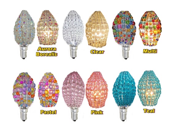 Crystal Chandelier Inspired Glass Bead, Chandelier Glass Bulb Covers Uk