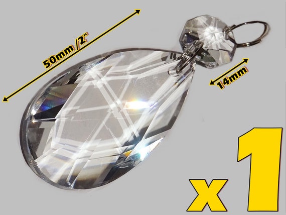 Lustre Verre Cristaux Arc en ciel Couleurs gouttelettes mariage perles Prismes de lumière BN
