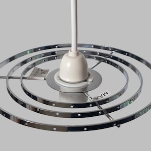 Chandelier Lampshade Frame For Making Unique Hanging Compact 7.5" Waterfall Light Easy Fit Shade Pendant Make Your Own Chic Ceiling Lamp