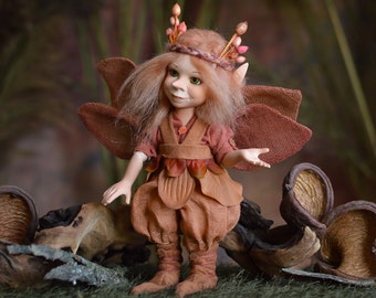 Elf BJD doll: PIPPA mischievous fairy - ideal decorative gift