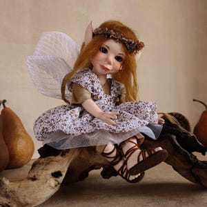 OOAK Fairy Doll: BEJKE - Handmade Poseable Porcelain BJD Art Doll