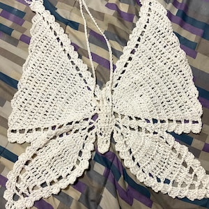 Crochet Butterfly Top