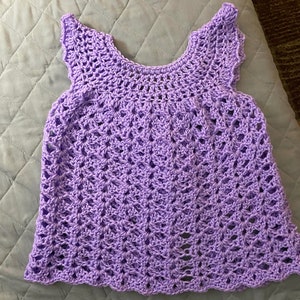 Crochet baby dress