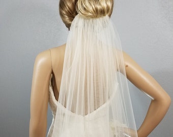 Wedding Veil, Bridal Veil, Cathedral Veil, Ivory Bridal Veil, White Veil, Long Veil, Short Veil