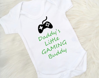 BABY BOY,GIRL,Daddy/'s gaming buddy controller VEST,BODYSUIT,GIFT,CLOTHES