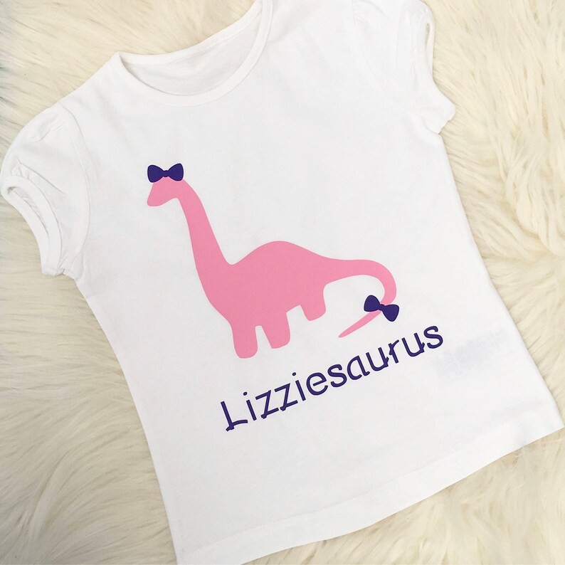 pink dinosaur t shirt
