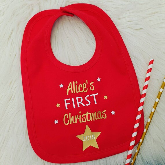 1st christmas bib