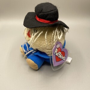 Puffkins Vintage 1994 Halloween Plush Scarecrow Patches Stuffed Animal Ltd Ed