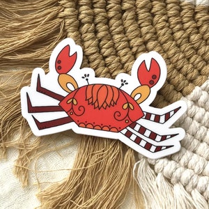 Crab Vinyl Sticker