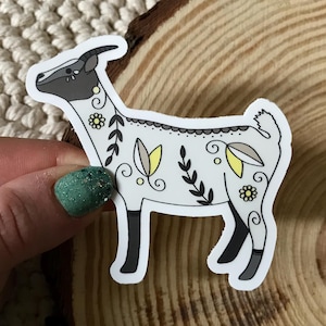 Nigerian Goat Vinyl Sticker
