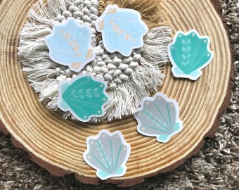 Seashell Wall Decal Set: Coastal Nursery, Beach House Decor