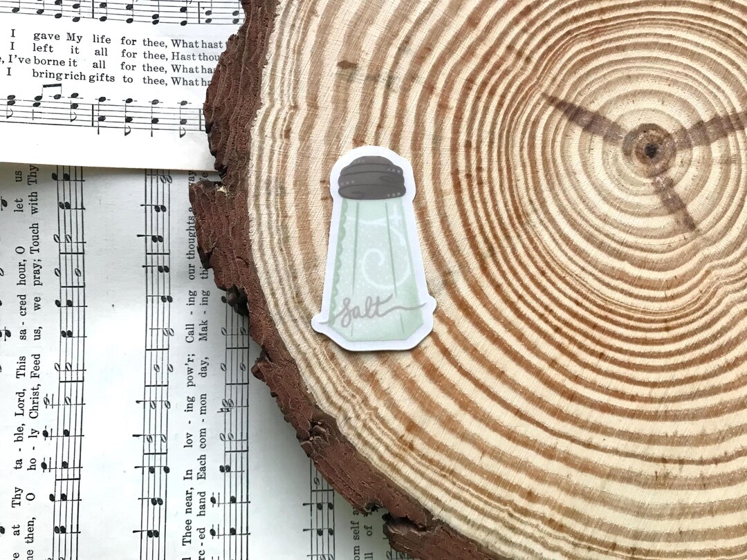 Salt of the Earth Christian Vinyl Sticker: Mint Green Salt Shaker Decal ...