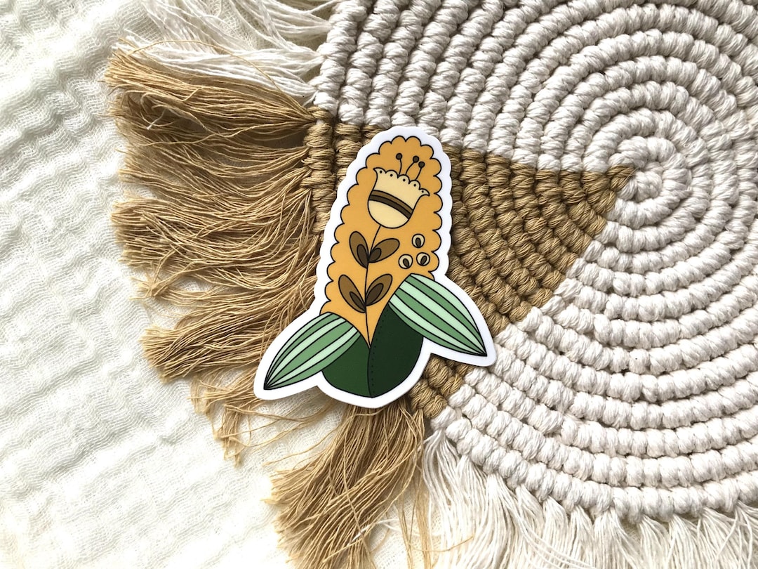 Corn Vinyl Sticker: Farm Vegetable Decal - Etsy