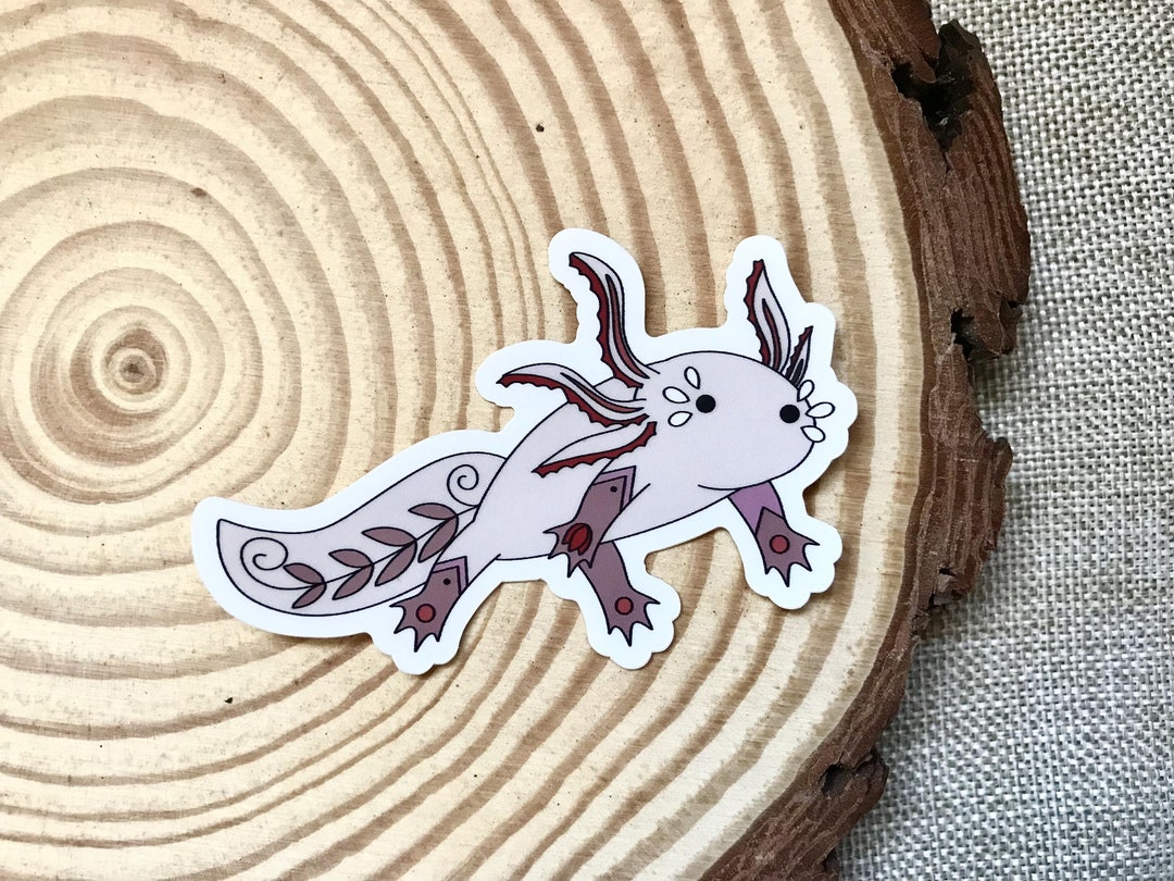 Axolotl Vinyl Sticker - Etsy