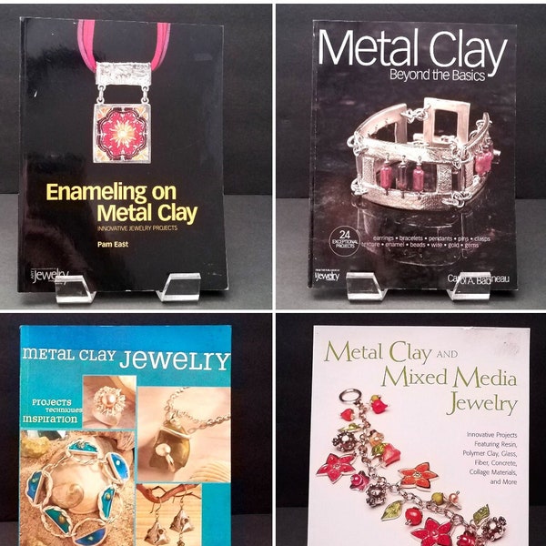 Metal Clay Books Choice, Metal Clay Jewelry Mixed Media Enameling Beyond the Basics, Project How To Instructional Books, Art Books Craft