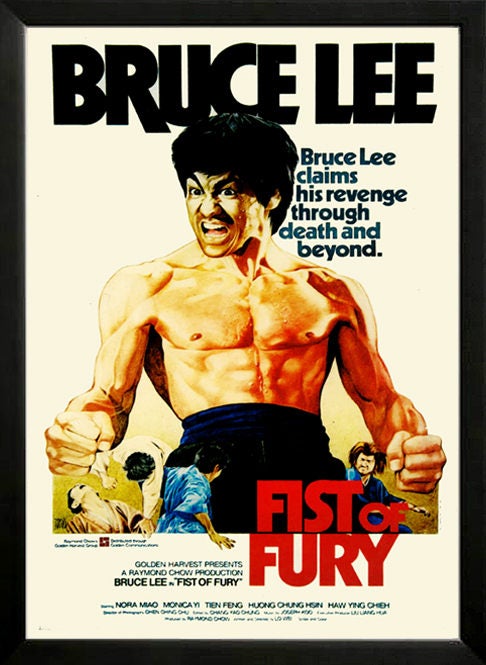 Bruce Lee Fist of Fury Movie Poster Framed A Quality - Etsy Sweden