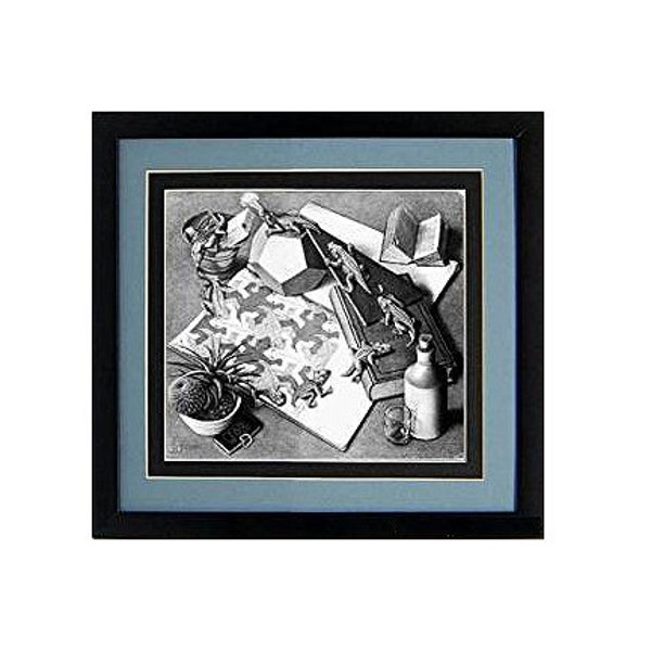 Reptiles by M.C. Escher Framed Poster Print Custom Framed Many Sizes