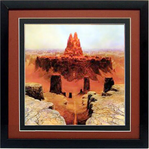 LARGE Framed Beksinski Art Poster Nevermore 22x22 inches